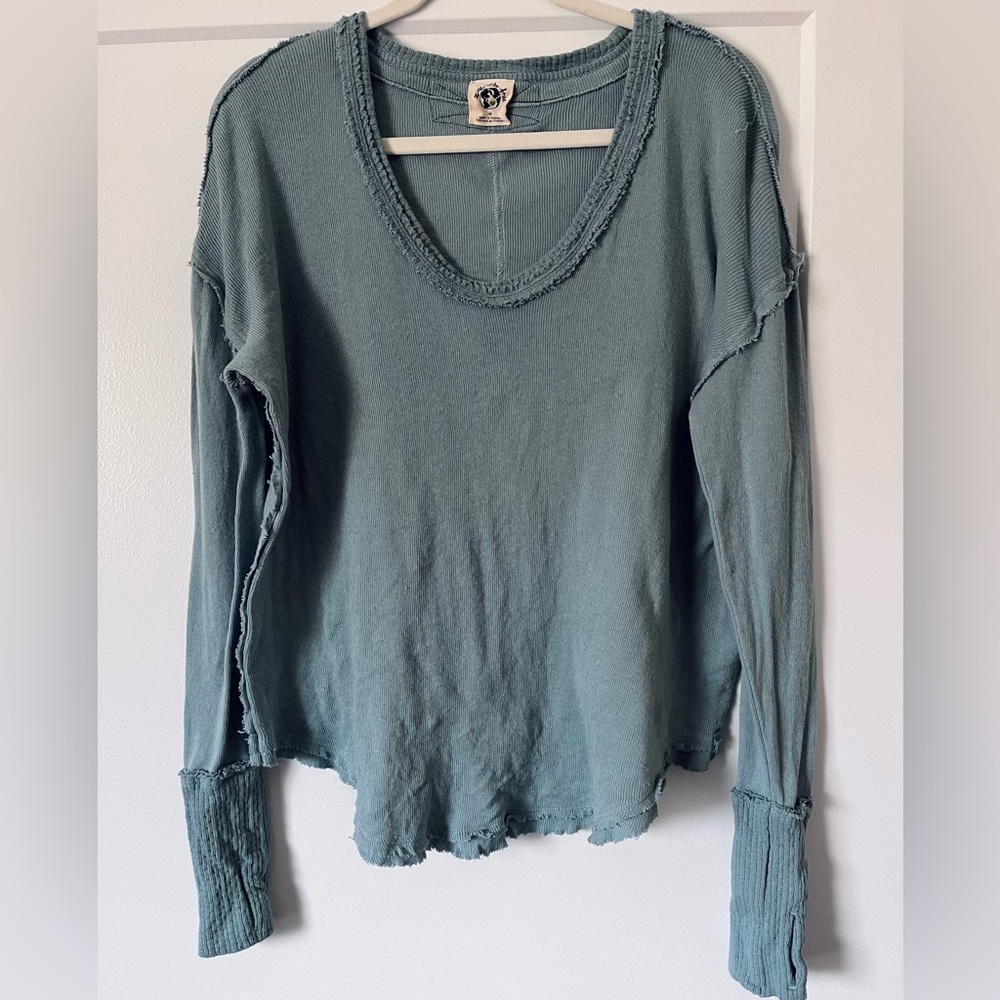 Free People We the free Long Sleeve Cerulean Top M